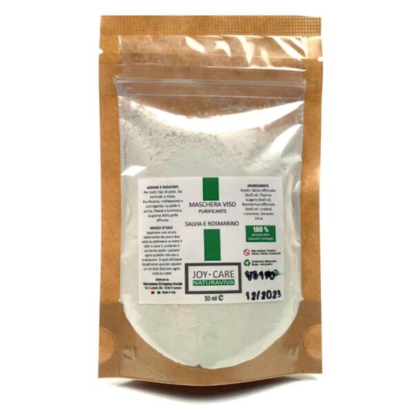 MASCHERA VISO PURIFICANTE - Salvia e Rosmarino