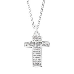 Collana croce "Amore vero"